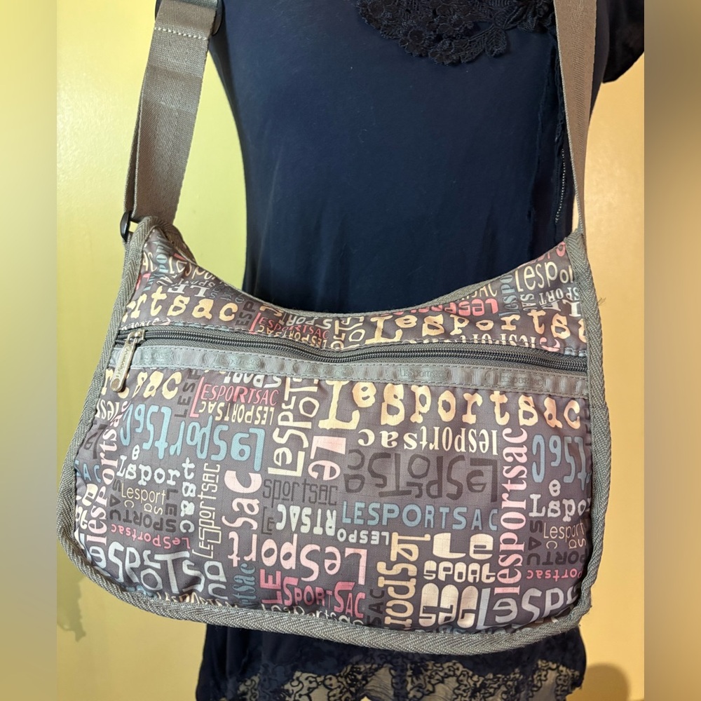LeSportsac Pastel Graphic Text Crossbody Bag - Picture 5 of 16